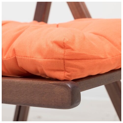 фото Набор подушек для стула адель 35*35 см, 2 шт, цвет терракотовый, бязь, холлофайбер