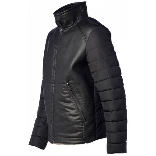 фото Зимняя куртка мужская fanfaroni 18141 (черный/48)