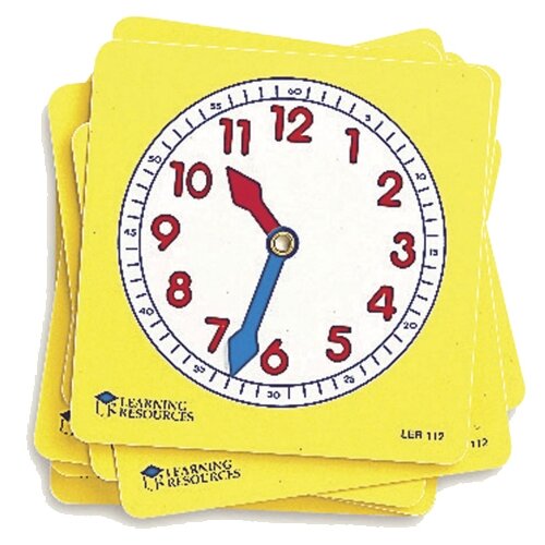 фото Часы learning resources учимся определять время. циферблаты