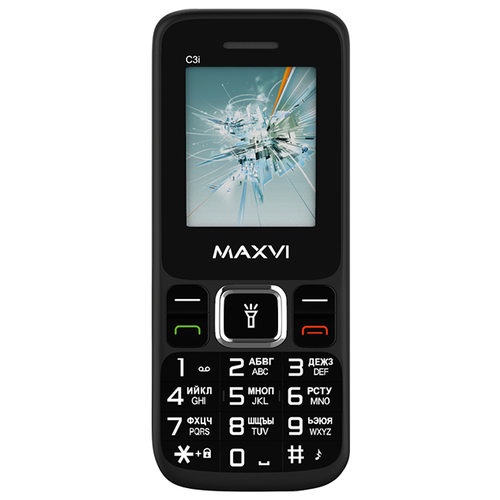 фото Телефон maxvi c3i, черный