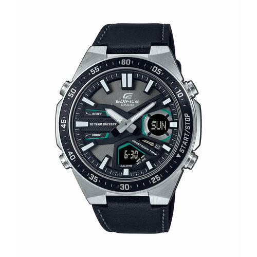 фото Наручные часы casio efv-c110l-1a, серебряный, черный