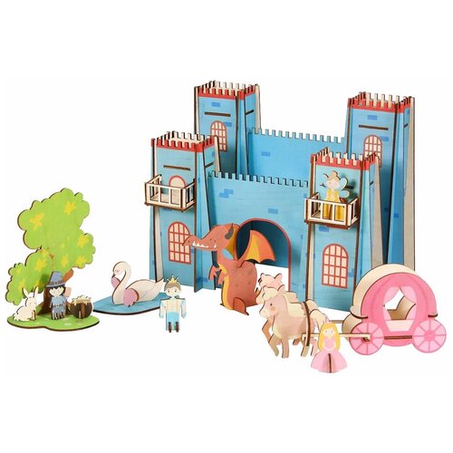 фото Сборная модель большой слон кукольный домик замок принцессы (д-011)