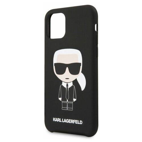 фото Чехол-накладка cg mobile karl lagerfeld liquid silicone iconic hard для apple iphone 11 pro max black