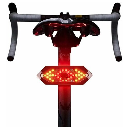 фото Светодиодный фонарь для велосипеда с поворотниками, световым и звуковым сигналом, с пультом управления grand price