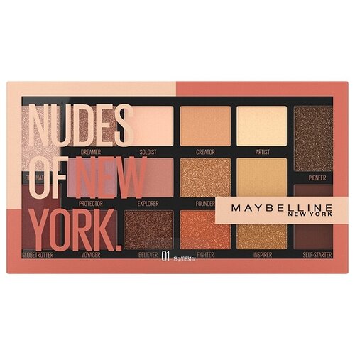 Maybelline New York Палетка теней для век Nudes of New York мультиколор палетка теней для глаз maybelline new york the city mini 6 мл