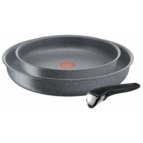 фото Набор сковород tefal ingenio mineralia force l6829072 3 пр. серый