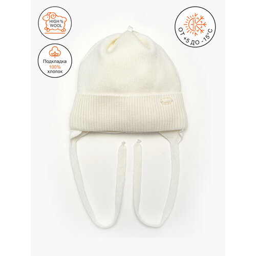 фото Шапка artel, размер 44, белый