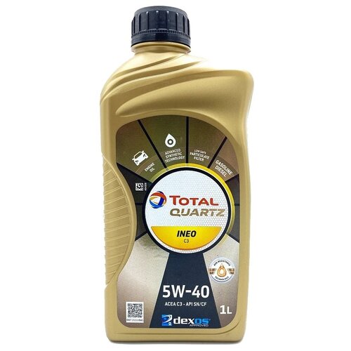 фото Синтетическое моторное масло total quartz ineo c3 5w-40 1 л