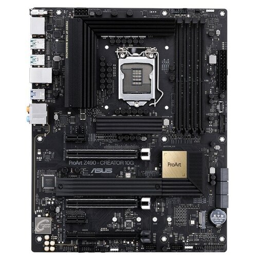 фото Asus материнская плата asus proart z490-creator 10g socket 1200 z490 4xddr4 3xpci-e 16x 2xpci-e 1x 6 atx retail