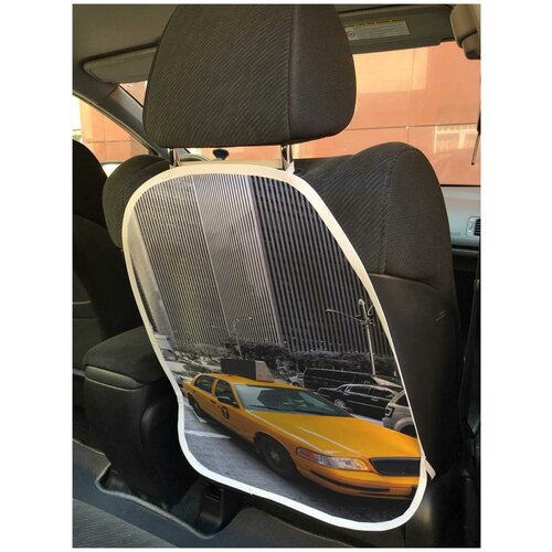 фото Защитная накидка joyarty "городское такси" на спинку автомобильного сидения
