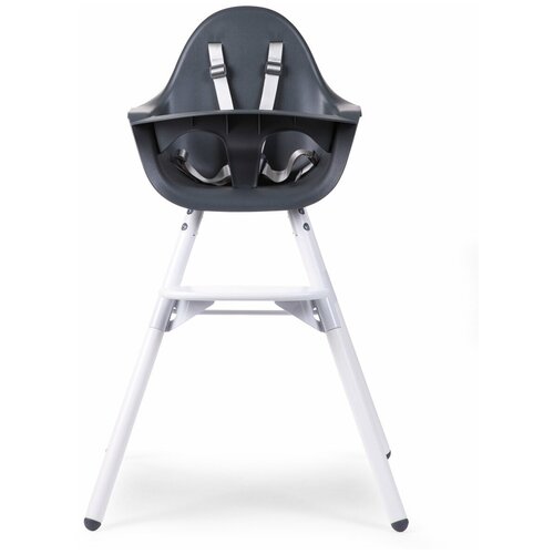 фото Стульчик для кормления childhome evolu 2 white/anthracite с подушкой mouse grey