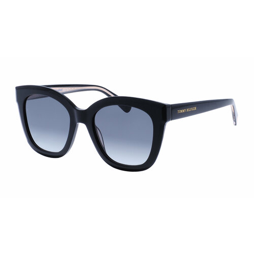 фото Солнцезащитные очки tommy hilfiger, квадратные, оправа: пластик, градиентные, для женщин, черный