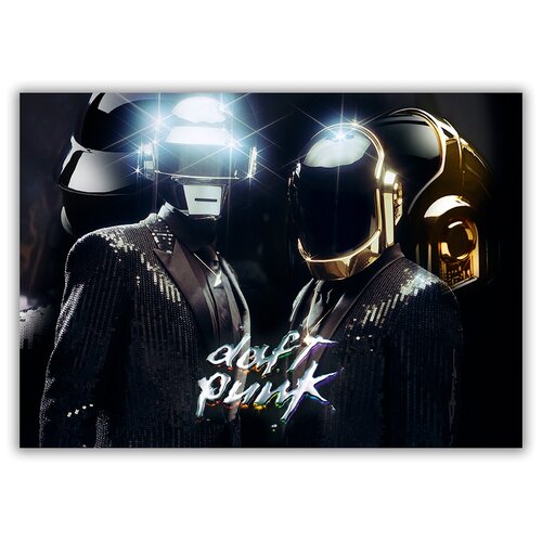 фото Магнит на холодильник малый - a5, daft punk золотой шлем drabs