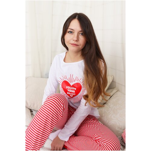 фото 5021017 брюки "love", liza volkova, размер 46, состав:100% хлопок, цвет молочный