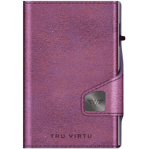 фото Кожаный кошелек tru virtu click&slide glitter blackberry, розовый