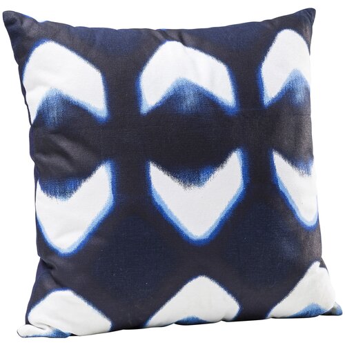 фото Kare design подушка santorini, коллекция "санторини" 45*45*5, хлопок, полиэстер, синий