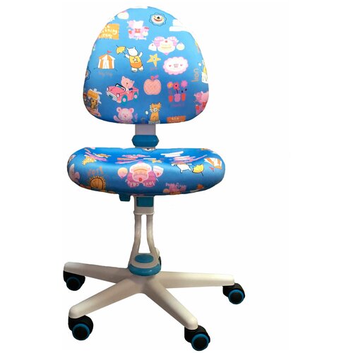 фото Детское компьютерное кресло libao lb-c20 голубой с рисунком