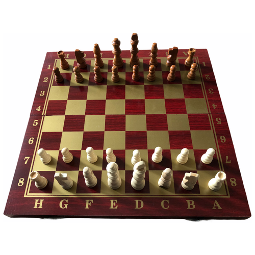 фото Набор настольных игр шахматы, шашки, нарды деревянные, поле 39х39 см. tong de