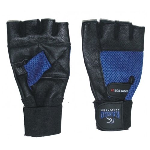 фото Перчатки для фитнеса kango wgl-067 black/blue m