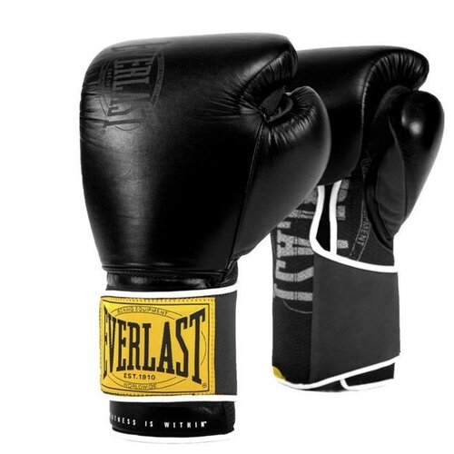 фото Перчатки тренировочные everlast 1910 classic 12oz черные