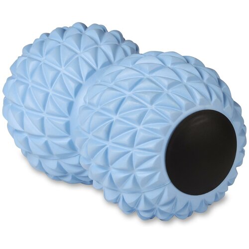 фото Мячик массажный двойной для йоги indigo in269 голубой 18*10 см