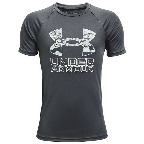 фото Футболка under armour tech hybrid prt fill ss tee серый ymd 1363281-012