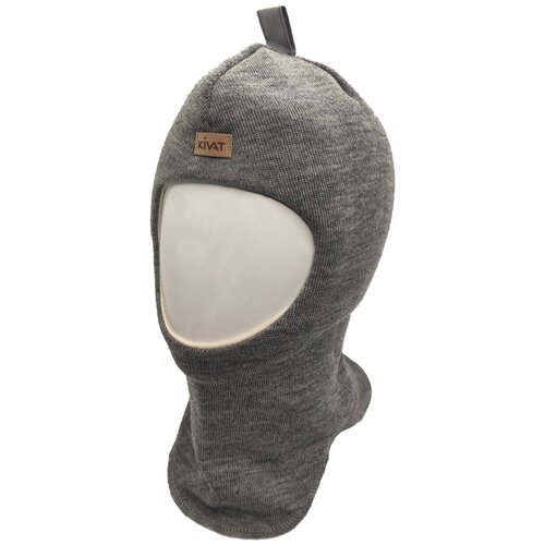 фото Шапка-шлем kivat размер 4, серый