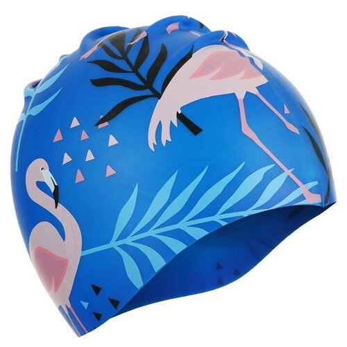 фото Onlitop шапочка для плавания детская «фламинго», силиконовая, обхват 46-52 см