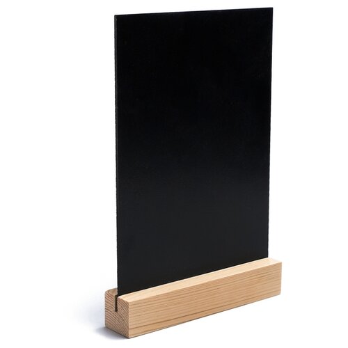 фото Тейбл-тент а5, меловая табличка на деревянной подставке, цвет чёрный, пвх 4332915 . yandex market