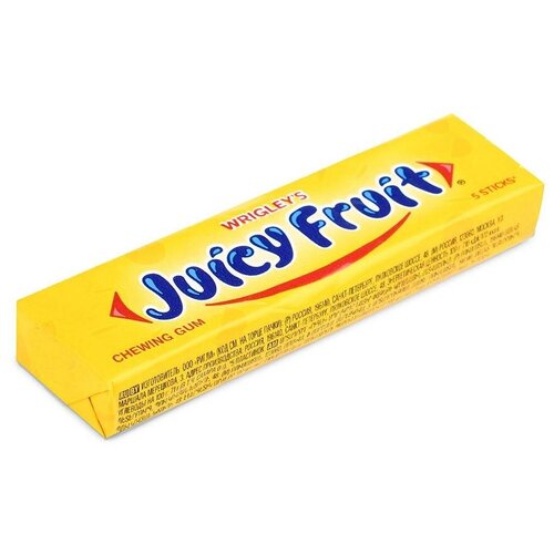 фото Жевательная резинка juicy fruit без сахара с ароматом фруктов, 20 пачек