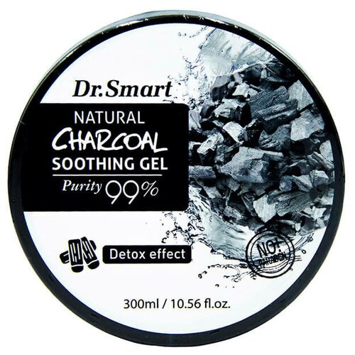 Фото - Dr. Smart Гель для тела Natural Charcoal Soothing Gel, 300 мл dr smart маска пленка с древесным углем 25 мл dr smart
