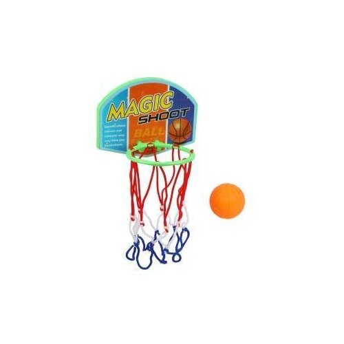 фото Набор для игры в баскетбол, щит 11, 5*9 см, мяч наша игрушка
