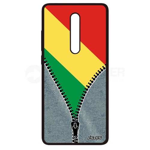 фото Чехол на мобильный mi 9t, "флаг конго браззавиль на молнии" государственный страна utaupia