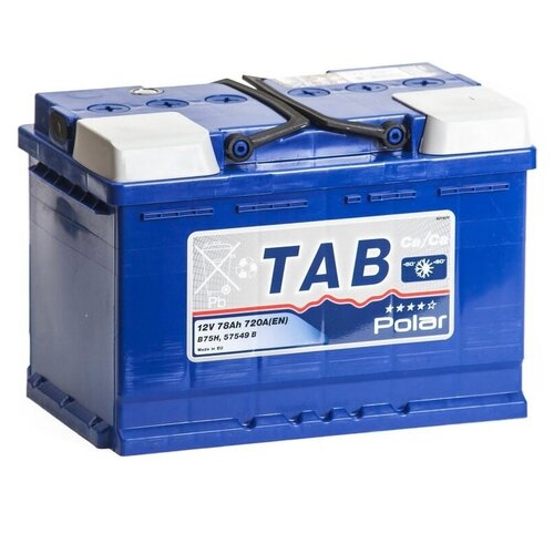 фото Автомобильный аккумулятор tab polar blue b75h (121075)