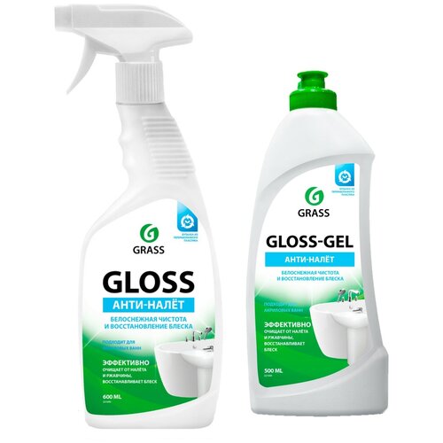 фото Grass набор для ванной комнаты спрей gloss + гель gloss gel
