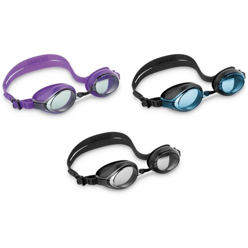 фото Очки для плавания racing goggles. от 8 лет. 3 цвета intex