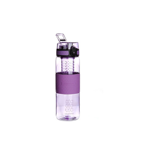 фото Бутылка для воды (5061) diamond 700 мл - пурпурный (с емкостью для фруктов) uzspace