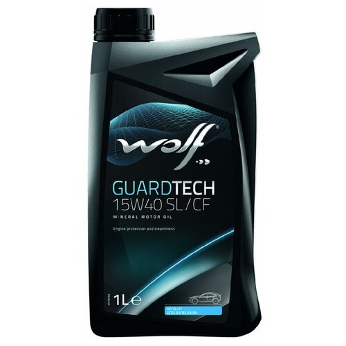 фото Минеральное моторное масло wolf guardtech 15w40 sl/cf, 4 л