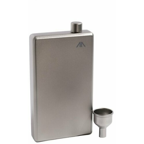 фото Сверхлегкая титановая фляга goraa titanium pocket flask with funnel с воронкой в комплекте нет бренда