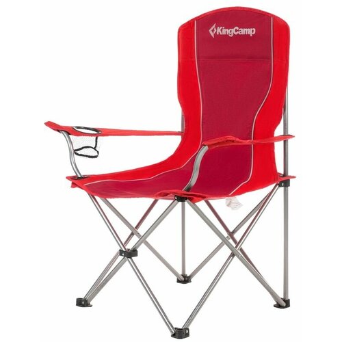 фото Туристическое кресло king camp 3818 arms chair (84х50х96, черно-серый) kingcamp
