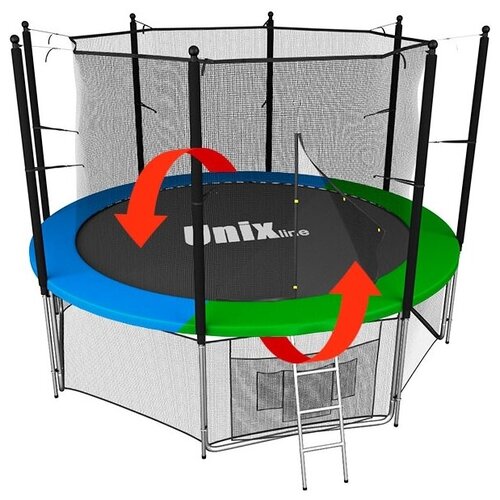 фото Батут unix line classic 8 ft (inside) + 2 пары противоскользящих носков unix line ®