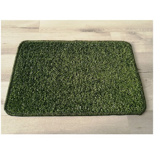 фото Придверный коврик из искусственной травы 60х40 см дизайнерский и грязезащитный virom