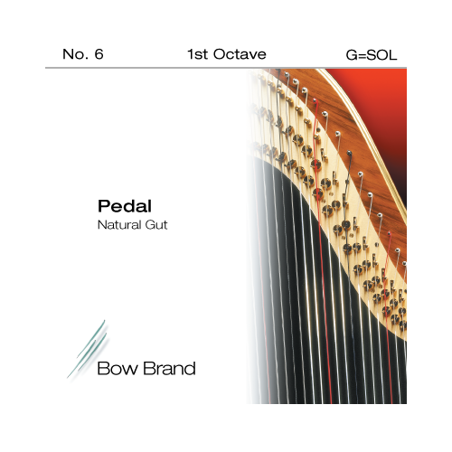 фото Струна g1 для арфы bow brand pedal natural gut