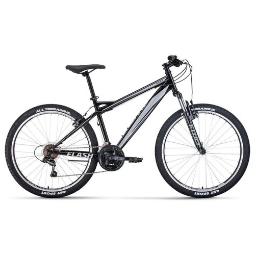 фото Велосипед горный хардтейл forward flash 26 1.2 26" 17" черный/серый