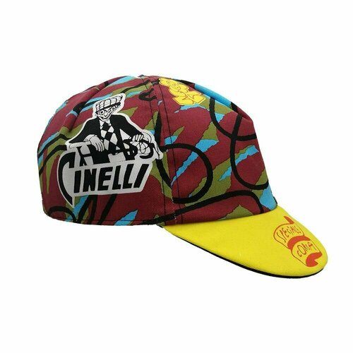 фото Кепка cinelli бейсболка cinelli cap speciale corsa - braulio yellow, размер onesize, голубой, желтый