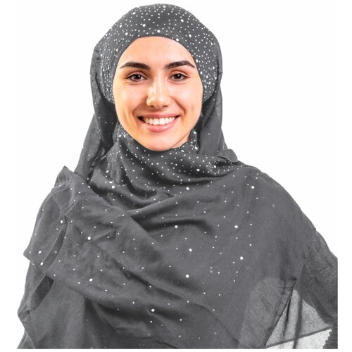 фото Хиджаб платок из мерсеризованного хлопка, 180х90 см, цвет бежевый, asiyah ay-hjb4-06