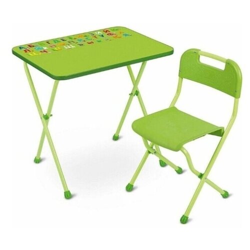 фото Набор детской складной мебели inhome нми1, для возраста 3-7 лет, зеленый