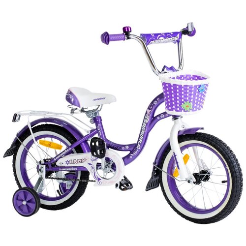 фото Детский велосипед nameless lady 14 фиолетовый (требует финальной сборки)