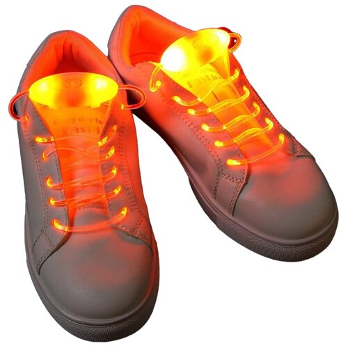 фото Светящиеся шнурки, 1 пара, красный, moscowcycling shoe-rd