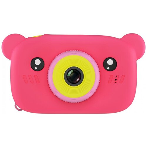 фото Фотоаппарат gsmin fun camera bear со встроенной памятью и играми розовый